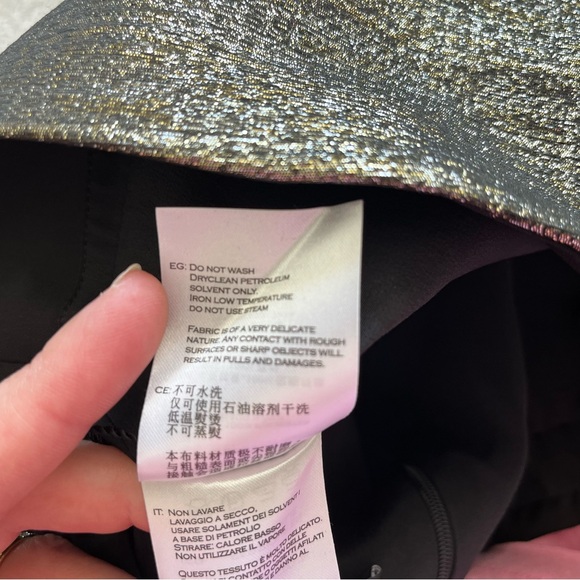 ELLERY STRAPLESS METALLIC TOP SIZE 2 MODERN CHIC EVENT PARTY ELEGANT COCKTAIL - Picture 8 of 10